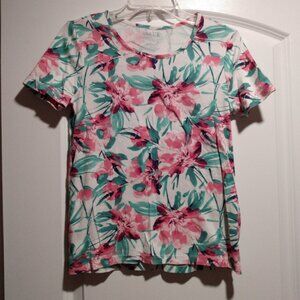 Pink Floral Summer Tee